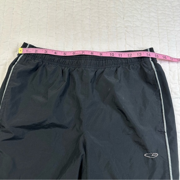 Champion Vintage Boys Black Sweatpants with White Stripes and Pockets - Picture 2 of 16